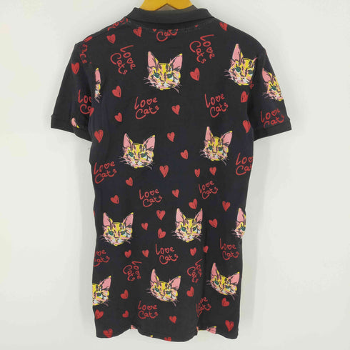 LIGHTINGUYI 総柄ポロワンピース 猫 ハート レディース JPN:M