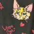 LIGHTINGUYI 総柄ポロワンピース 猫 ハート レディース JPN:M