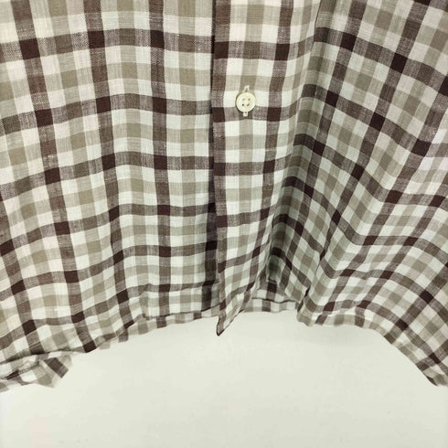 メーカーズシャツカマクラ Makers Shirt 鎌倉 LINEN オープンカラーボックスシャツ メンズ JPN:L