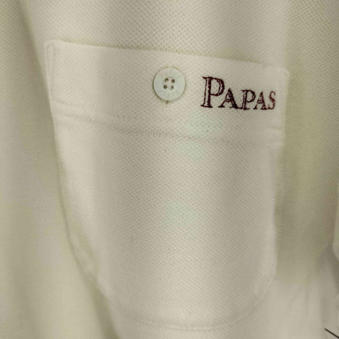 パパス papas 刺繍半袖ポロシャツ メンズ L