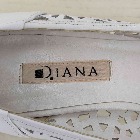 ダイアナ DIANA ポインテッドトゥ パンチングカット ハイヒールパンプス レディース 24 1/2