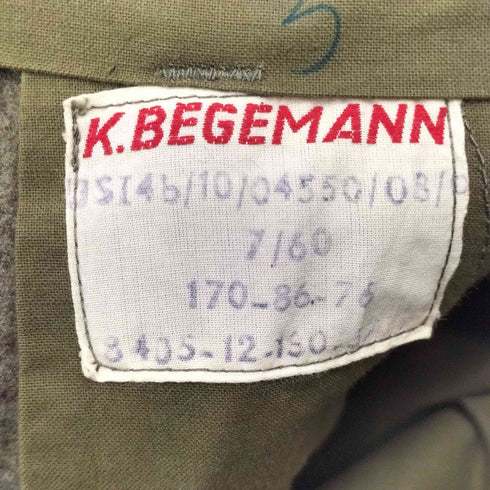 K.BEGEMANN ドイツ軍 ウールカーゴパンツ メンズ 170-86-76