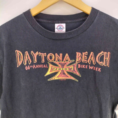 デルタ DELTA DAYTONA BEACH BIKE WEEK 2007 両面プリント クルーネックTシャツ メンズ import:M