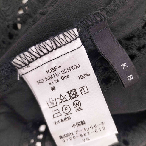 ケイビーエフ KBF フラワーエンブロイダリー Vネックブラウス レディース ONE SIZE
