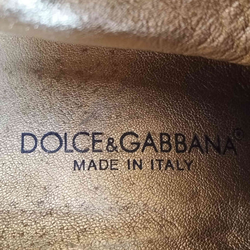 ドルチェアンドガッバーナ DOLCE&GABBANA ピンヒール サイドジップ ロングブーツ レディース EUR:38