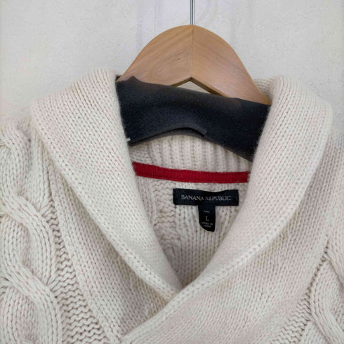 バナナリパブリック BANANA REPUBLIC ウール混 ケーブルニット メンズ JPN:L