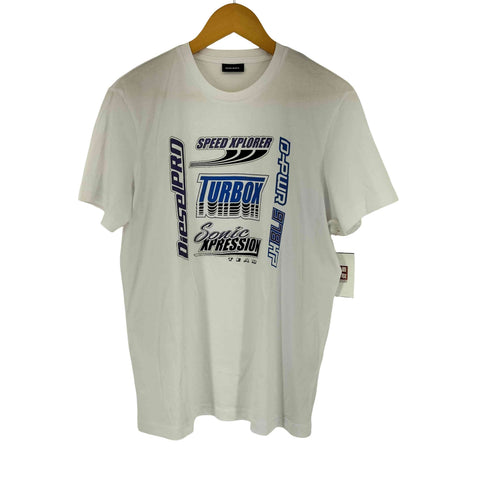 ディーゼル DIESEL プリントクルーネック S/S Tシャツ メンズ JPN:L