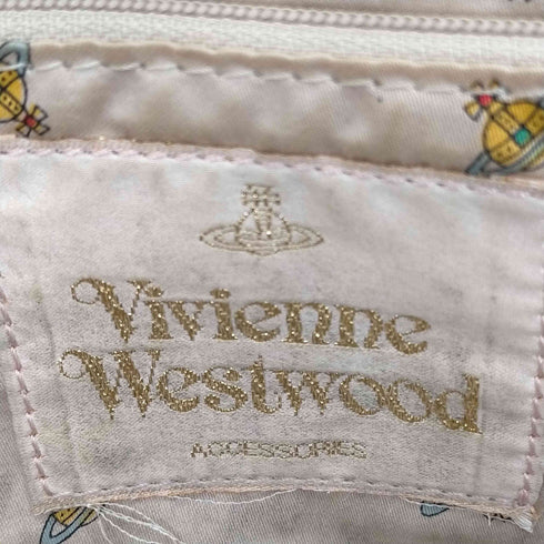 ヴィヴィアンウエストウッドアクセサリー Vivienne Westwood Accessories オーブ型押し アコード フラップレザーショルダーバッグ レディース
