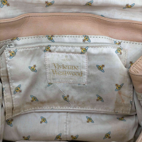 ヴィヴィアンウエストウッドアクセサリー Vivienne Westwood Accessories オーブ型押し アコード フラップレザーショルダーバッグ レディース
