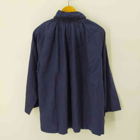 ネストローブ nest Robe UpcycleLino 天然染め ハイネック2wayブラウス レディース FREE
