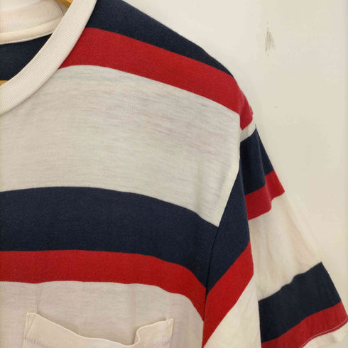 ビズビム VISVIM ボーダークルーネックポケットTシャツ メンズ