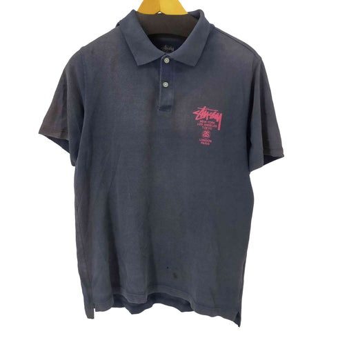 ステューシー Stussy WORLD TOUR フェード ポロシャツ ボロ メンズ JPN:M