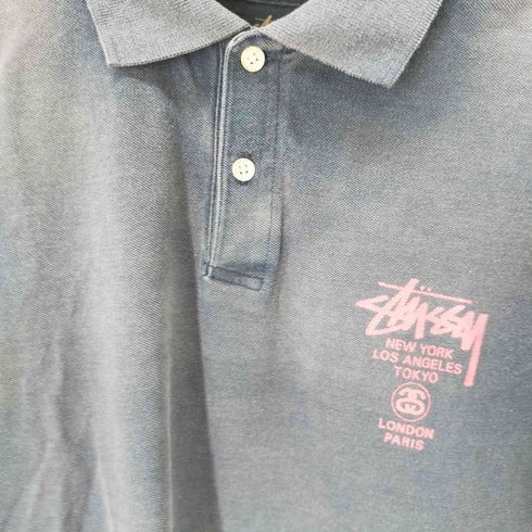 ステューシー Stussy WORLD TOUR フェード ポロシャツ ボロ メンズ JPN:M