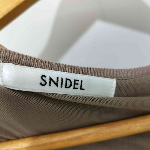 スナイデル snidel ORGANICS スクエアネック ニットワンピース レディース FREE
