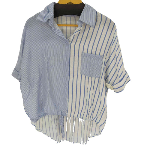 クレイジーストライプ スキッパーシャツ レディース ONE SIZE