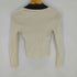 デイジー DAZY クロップドニットカットソー リボン金ボタン レディース JPN:M