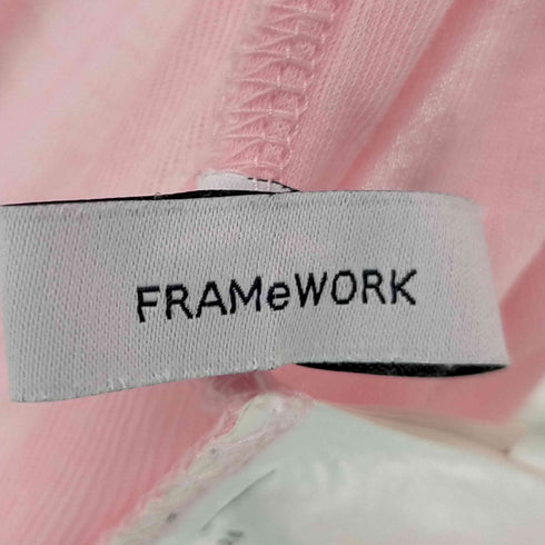 フレームワーク FRAMeWORK コットンフライスシアークルーネックTシャツ長袖Tシャツ レディース FREE