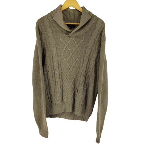 TOSCANO ショールカラー ケーブルニット レディース JPN:XXL