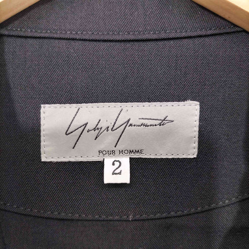 ヨウジヤマモトプールオム Yohji Yamamoto POUR HOMME 13AW 100番 ウールギャバ ジャンプスーツ オーバーオール つなぎ メンズ 2