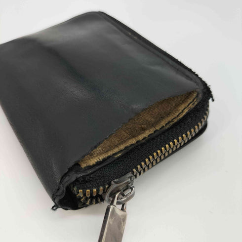 ヨウジヤマモト Yohji Yamamoto カードケース付き ラウンドジップ二つ折り財布 メンズ