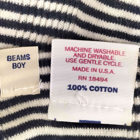 ビームスボーイ BEAMS BOY USA製 ボーダー ストールマフラー メンズ