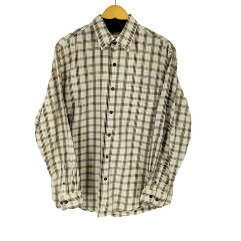 エディーバウアー Eddie Bauer 90S チェック L/S コットンシャツ メンズ import:M