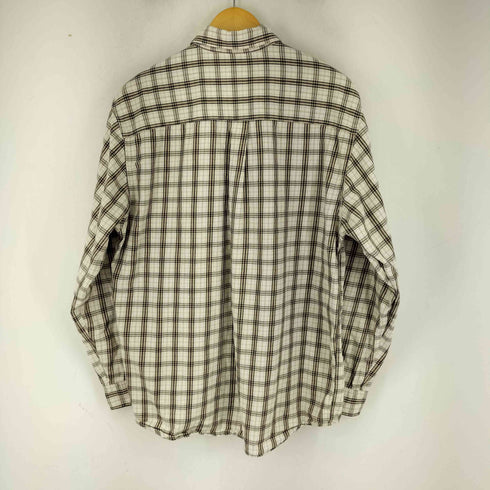 エディーバウアー Eddie Bauer 90S チェック L/S コットンシャツ メンズ import:M