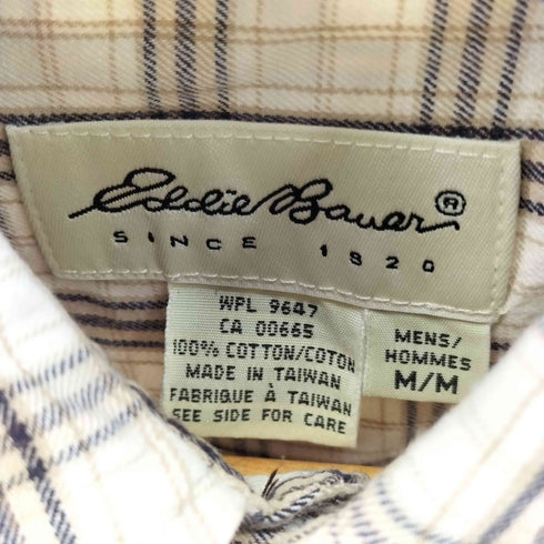 エディーバウアー Eddie Bauer 90S チェック L/S コットンシャツ メンズ import:M
