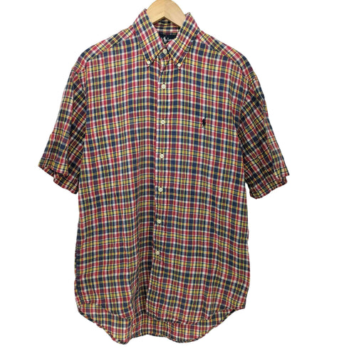 ラルフローレン RALPH LAUREN BLAIRE 半袖ボタンダウンシャツ メンズ import:S