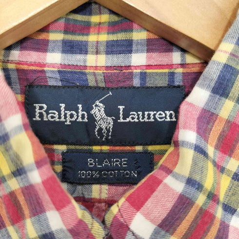 ラルフローレン RALPH LAUREN BLAIRE 半袖ボタンダウンシャツ メンズ import:S