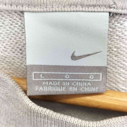 ナイキ NIKE 00S ワンポイントスウォッシュ刺繍 クルーネックスウェット メンズ import:L