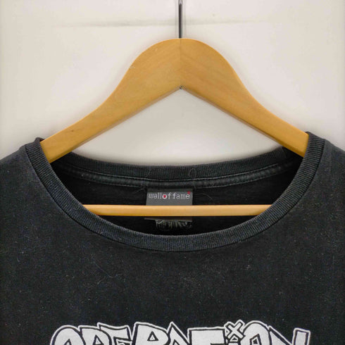 ウォールオブフェイム wall of fame クルーネックバンドTシャツ メンズ