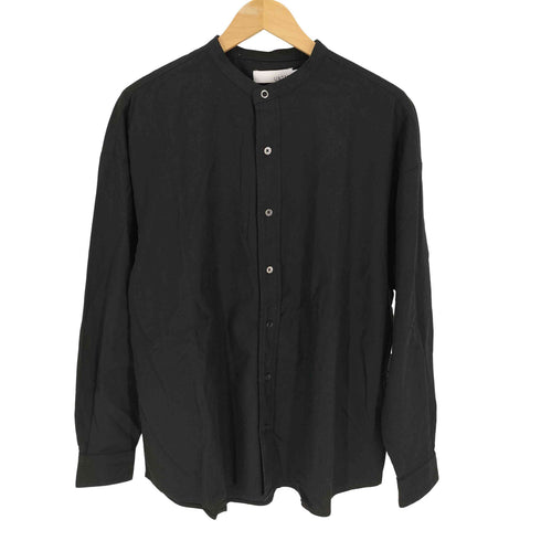 ユニット uniit コットンリネン バンドカラー シャツ メンズ JPN:M
