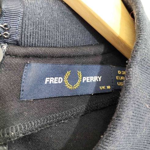 フレッドペリー FRED PERRY ロングスリーブ ジャージ ドレス レディース UK:10