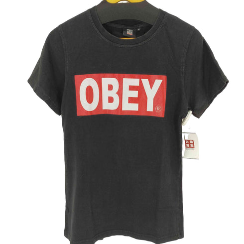 オベイ OBEY BOX LOGO PRINT S/S TEE レディース JPN:M