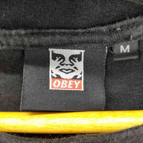 オベイ OBEY BOX LOGO PRINT S/S TEE レディース JPN:M