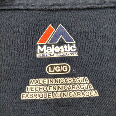 マジェスティックアスレチック Majestic ATHELETIC 両面プリントクルーネックTシャツ メンズ JPN:L