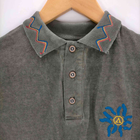 ロストインアルビオン LOST IN ALBION イタリア製ワンポイント刺繍ポロシャツ メンズ import:S