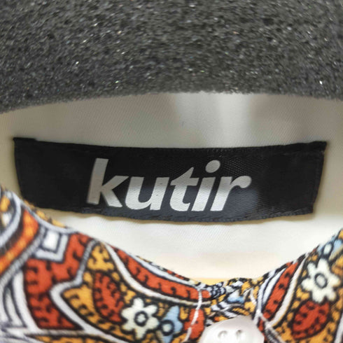 クティール kutir ボックスシルエット ドレープS/Sシャツ ペイズリー ポリシャツ メンズ JPN:M