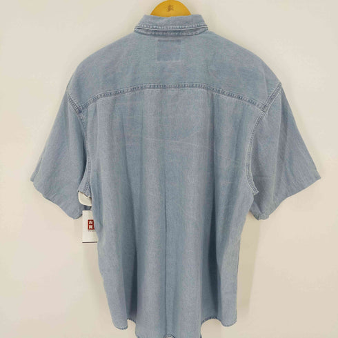 ラングラー Wrangler ボタンダウンS/Sデニムシャツ 企業 プリント メンズ JPN:XL