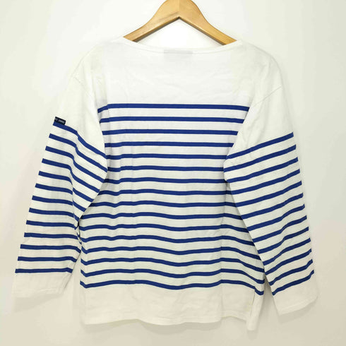 セントジェームス SAINT JAMES ナヴァル バスクシャツ マリンボーダー ロングスリーブボートネックTシャツ レディース US 14