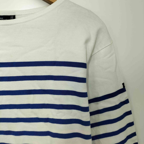 セントジェームス SAINT JAMES ナヴァル バスクシャツ マリンボーダー ロングスリーブボートネックTシャツ レディース US 14