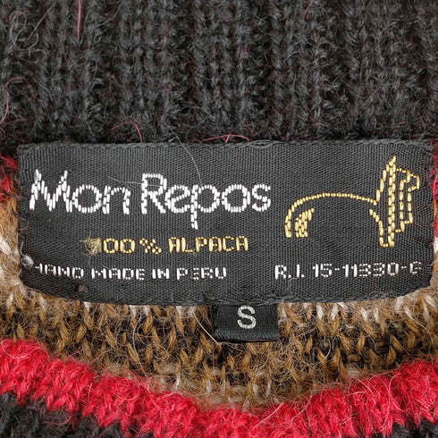 Mon Repos アルパカ ヘンリーネックニット レディース import:S