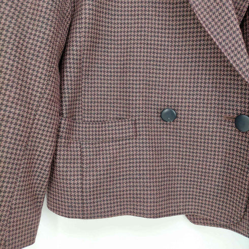 レリアン Leilian 千鳥格子 ショートダブルジャケット レディース JPN:9号