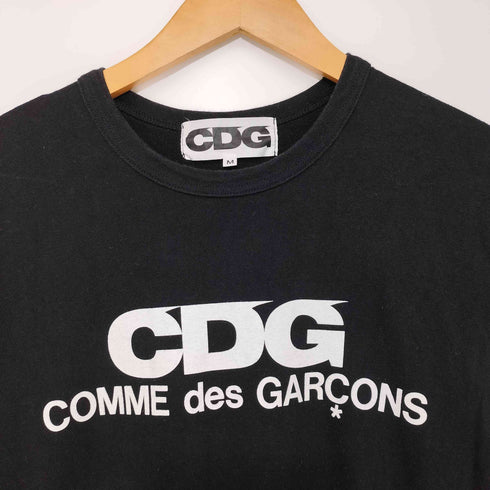 シーディージーコムデギャルソン CDG COMME des GARCONS フロントロゴプリント クルーネックシャツ レディース M