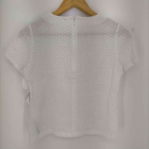 メーカーズシャツカマクラ Makers Shirt 鎌倉 リネンレースブラウス 半袖 レディース JPN:7号