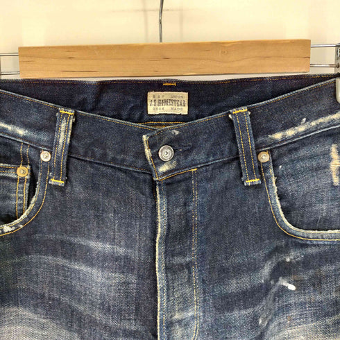 ジャーナルスタンダードホームステッド JOURNAL STANDARD J.S HOMESTEAD ダメージデニムパンツ ペンキ リペア クラッシュ 加工 メンズ US:28-29