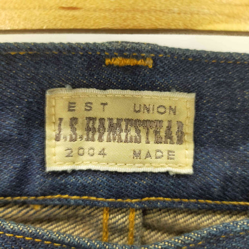 ジャーナルスタンダードホームステッド JOURNAL STANDARD J.S HOMESTEAD ダメージデニムパンツ ペンキ リペア クラッシュ 加工 メンズ US:28-29