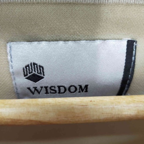 WISDOM スウェード地 クルーネックノースリーブカットソー メンズ JPN:L