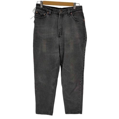 リーバイス Levis 90S USA製 512 slim fit 先染めブラック テーパード レディース JPN:S